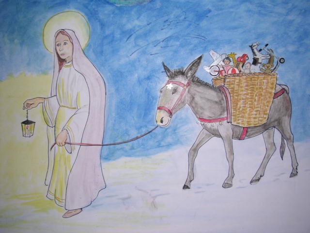 santa lucia porta regali bambini