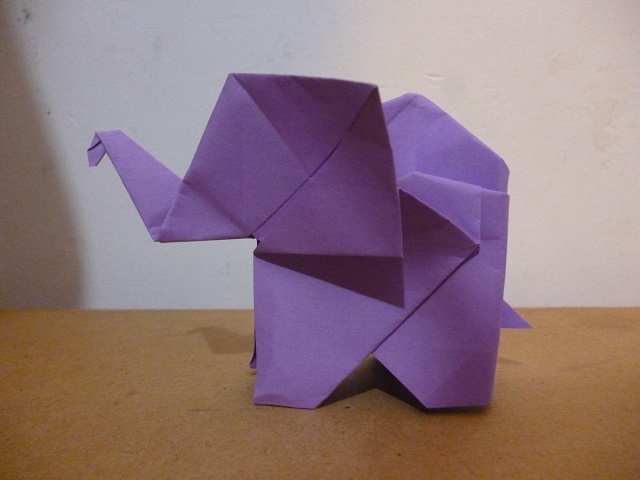 elefante origami