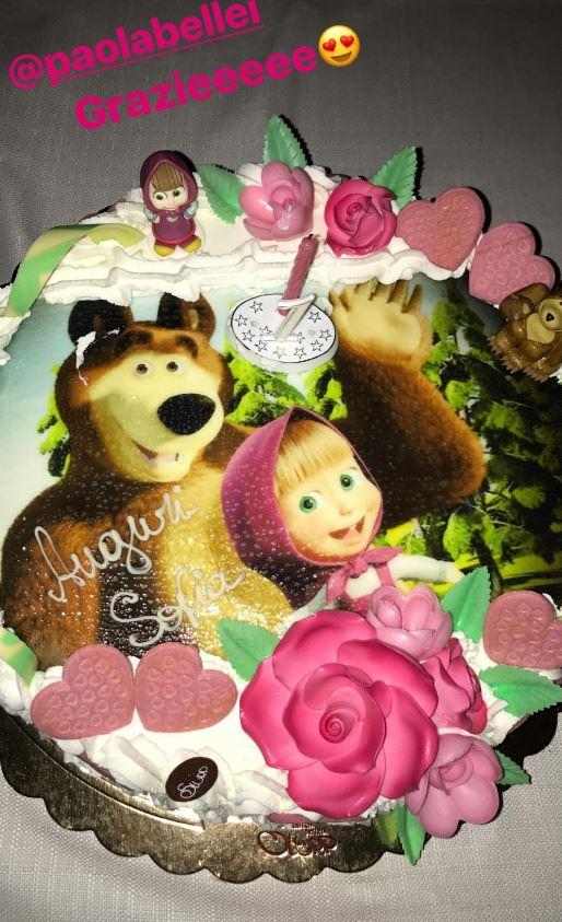 torta compleanno figlia federica nargi