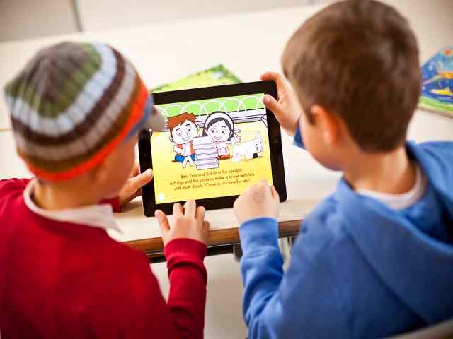 insegnare inglese ai bambini tablet