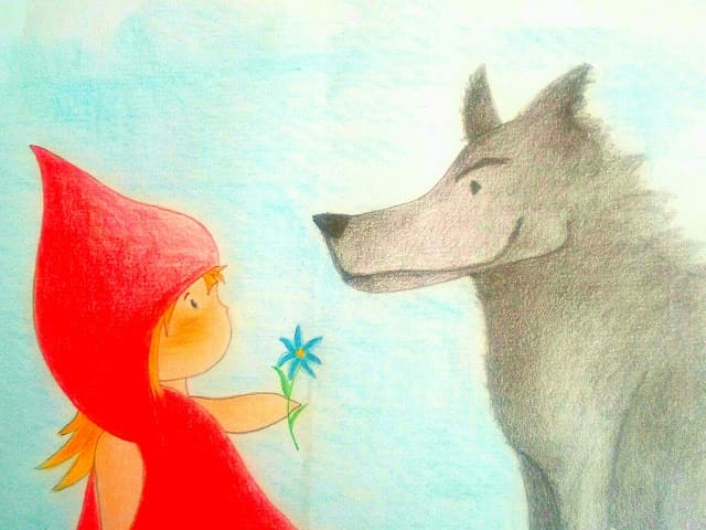 foto cappuccetto rosso e il lupo