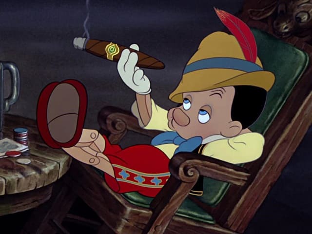 foto Pinocchio sigaro