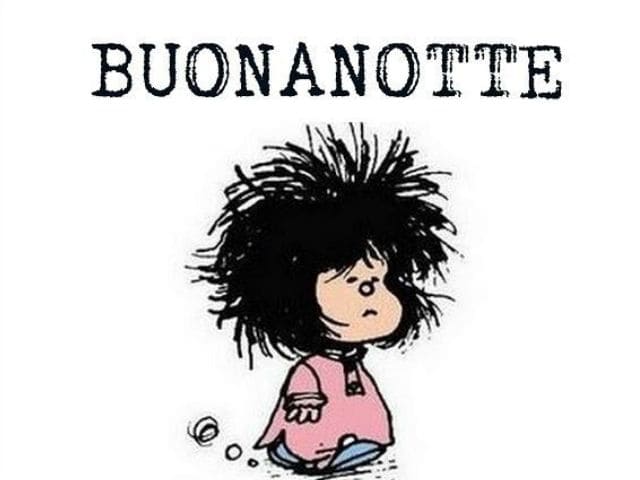 foto immagini spiritose buonanotte Mafalda